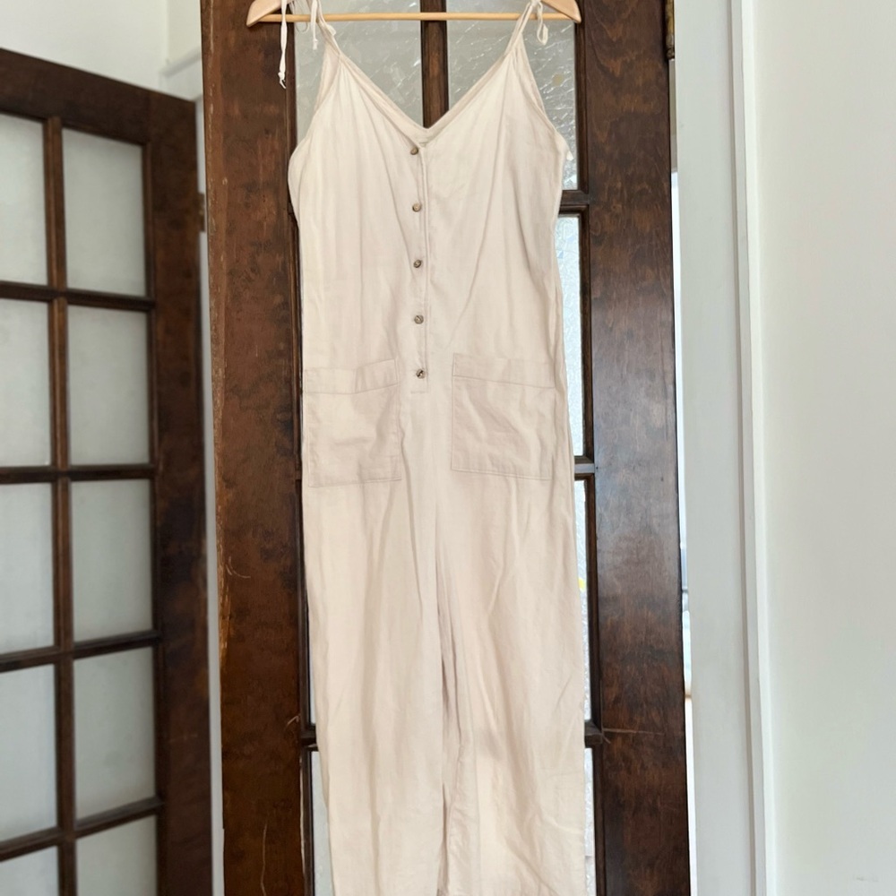 Women's Cream Jumpsuit